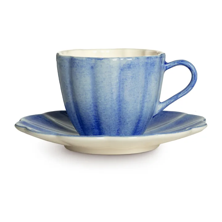 Oyster cup with saucer 25 cl - Light blue - Mateus