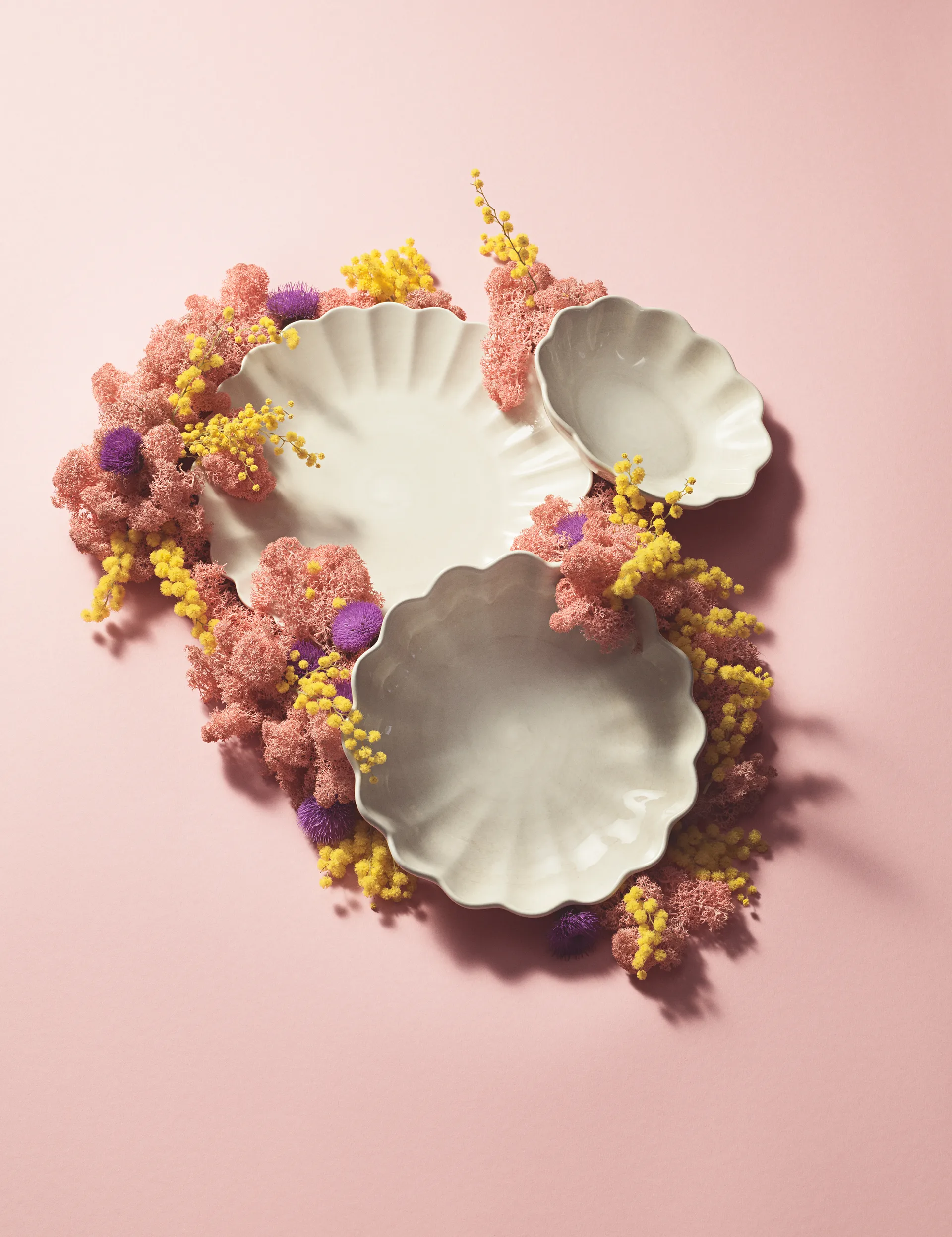 Oyster plate 20 cm, sand Mateus