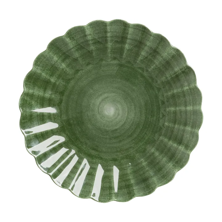 Oyster plate 28 cm - Forest green - Mateus