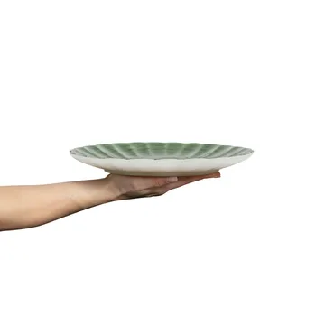 Oyster plate 28 cm - Forest green - Mateus