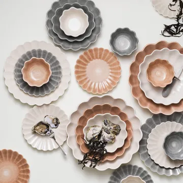Oyster plate 28 cm - Sand - Mateus