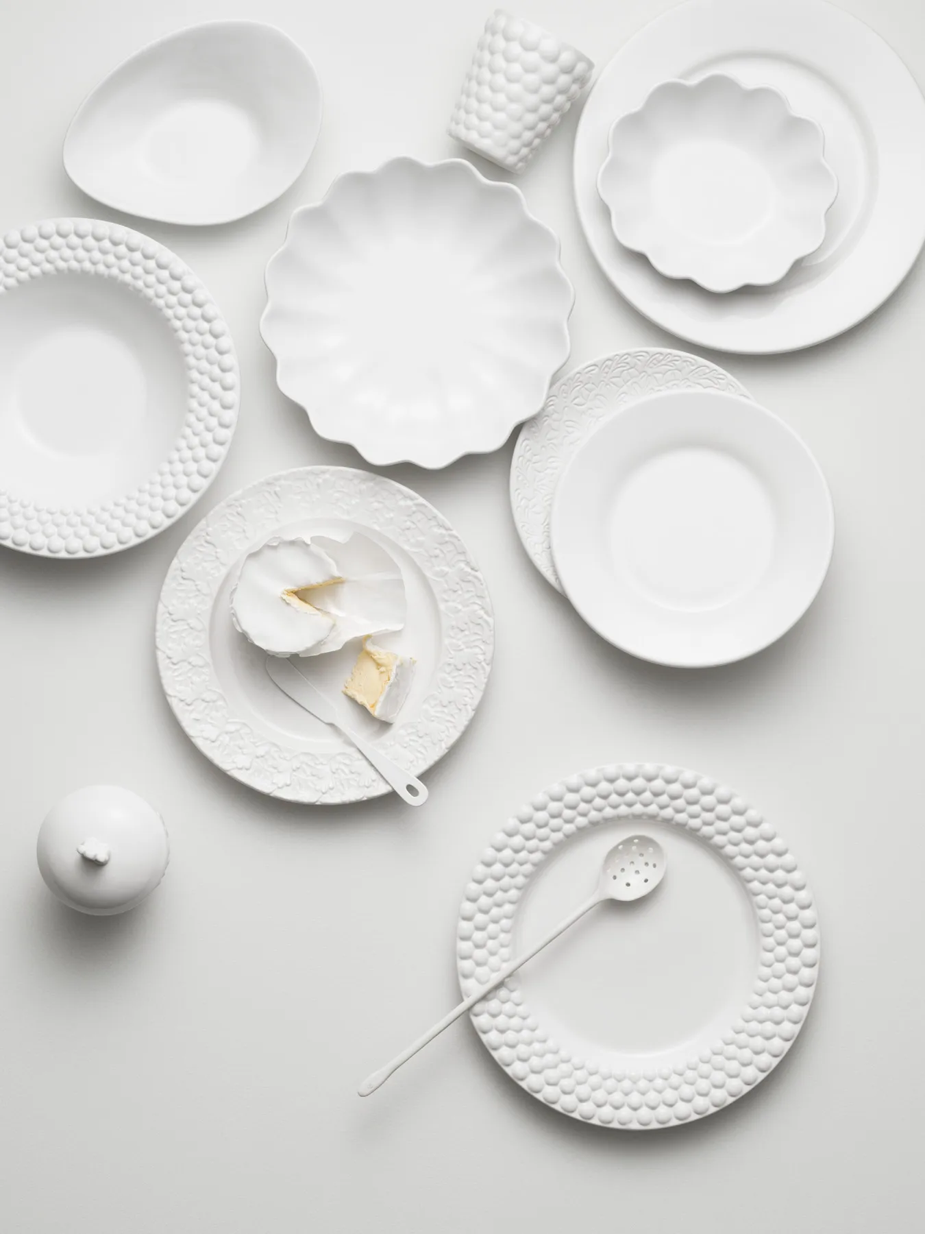 Oyster plate 28 cm, white Mateus