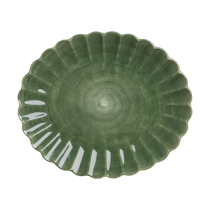 Oyster saucer 30x35 cm - Forest green - Mateus