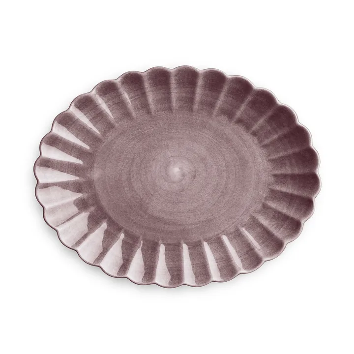 Oyster saucer 30x35 cm - Plum - Mateus