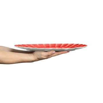 Oyster saucer 30x35 cm - Red - Mateus