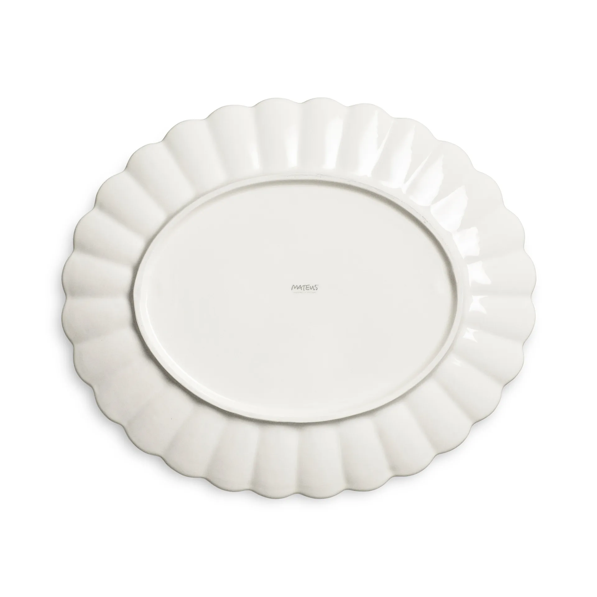 Oyster saucer 30x35 cm, Red Mateus