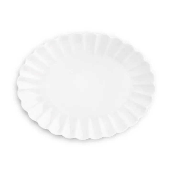 Oyster saucer 30x35 cm - White - Mateus