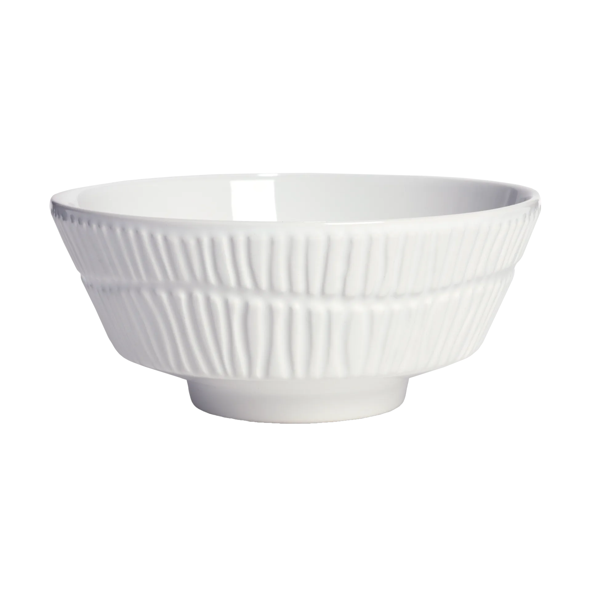 Stripes bowl Ø15 cm, White Mateus