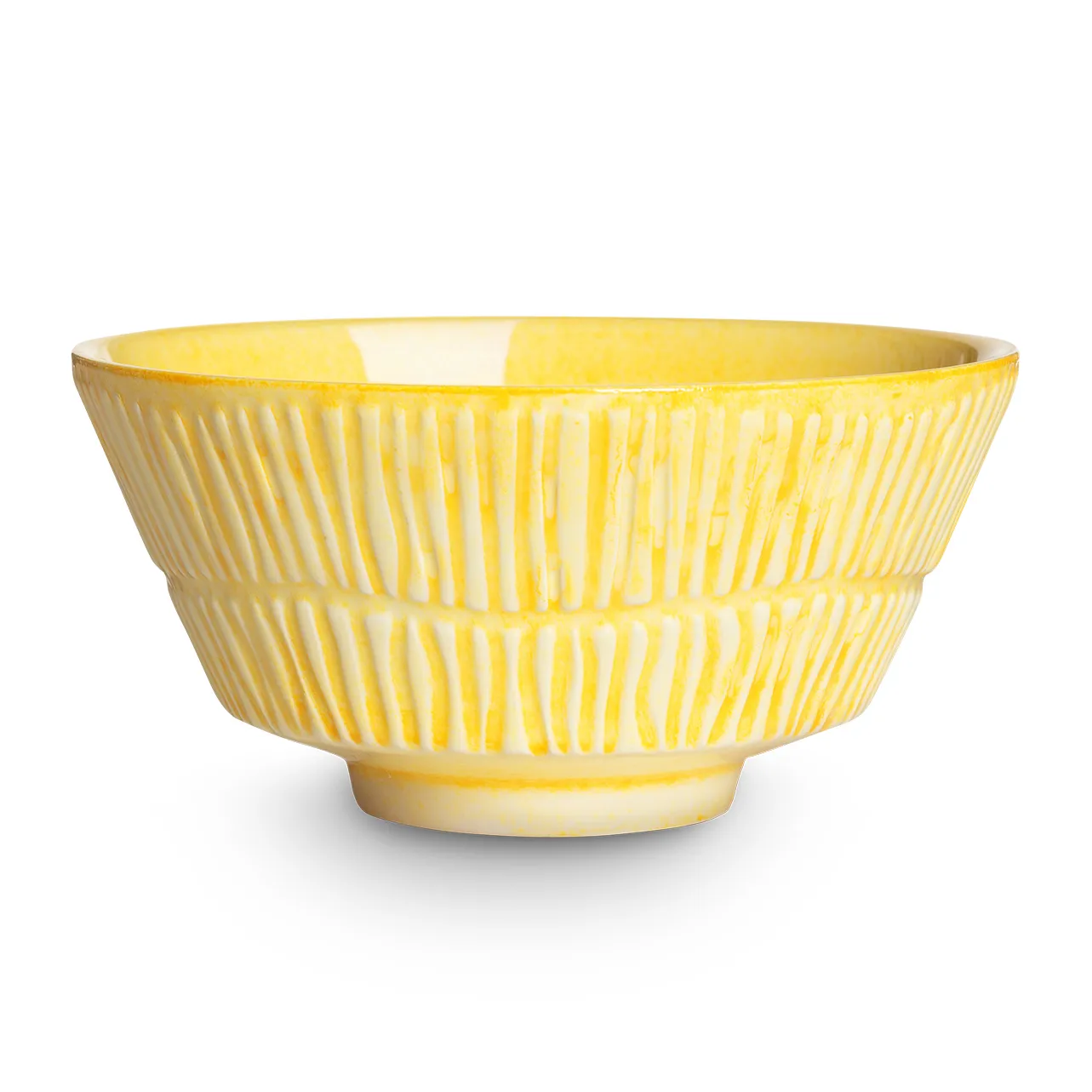 Stripes bowl 16 cm, Yellow Mateus
