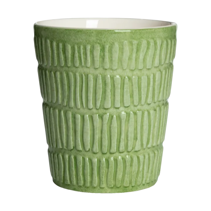 Stripes mug 30 cl - Green - Mateus