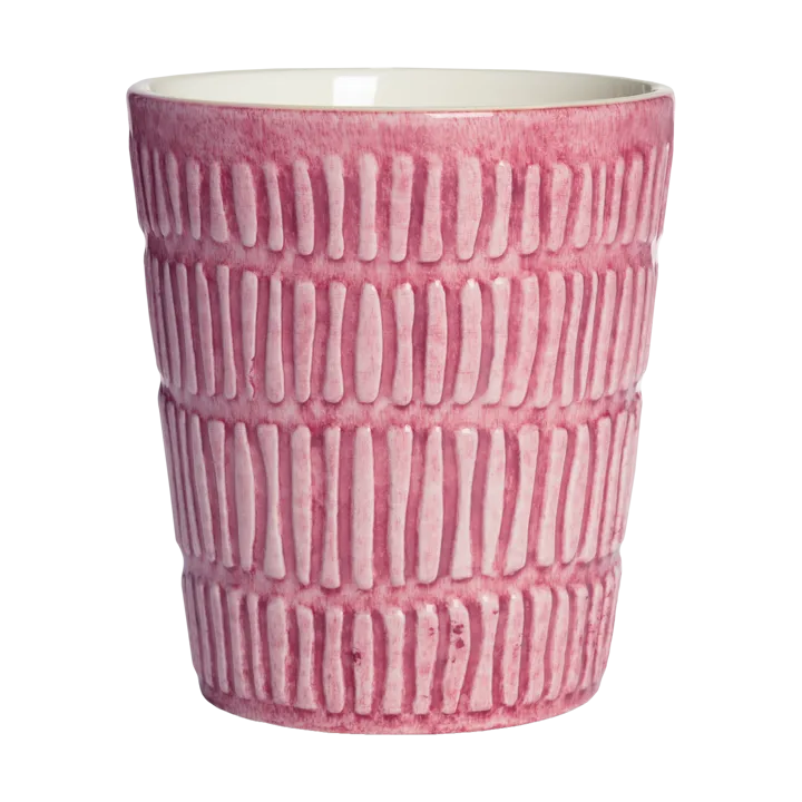 Stripes mug 30 cl - Pink - Mateus