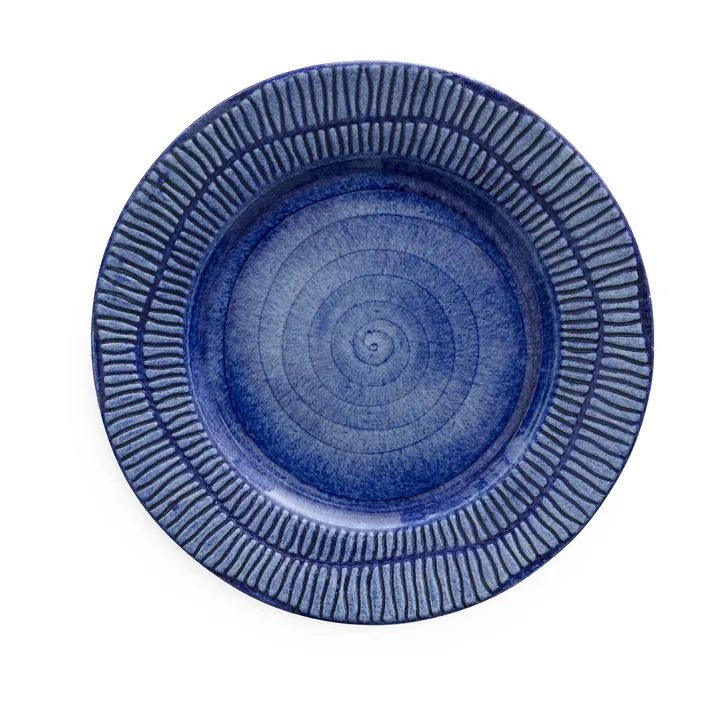 Stripes plate Ø21 cm - Blue - Mateus
