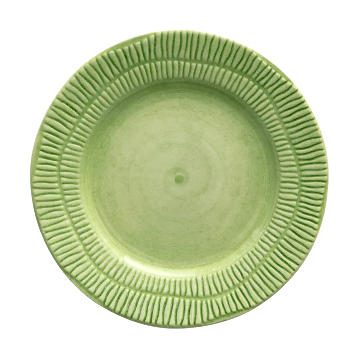 Stripes plate Ø21 cm - Green - Mateus