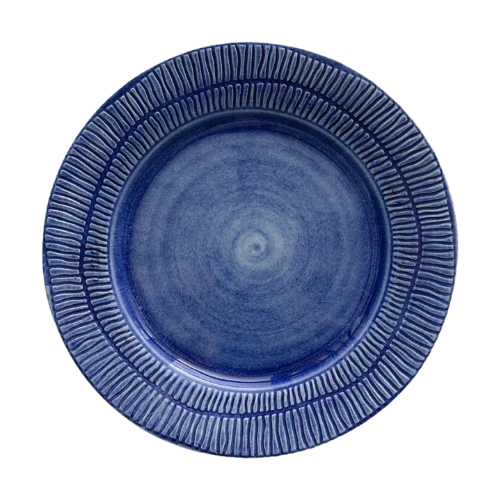 Stripes plate Ø28 cm - Blue - Mateus
