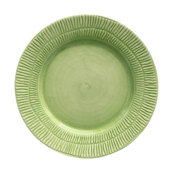 Stripes plate Ø28 cm - Green - Mateus