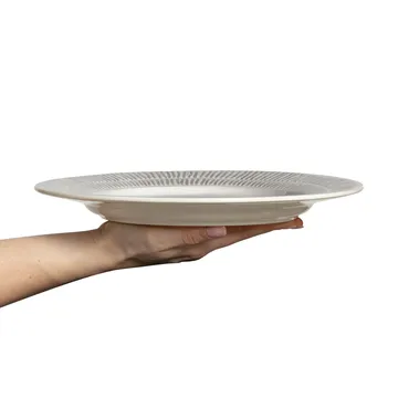 Stripes plate Ø28 cm - grey - Mateus