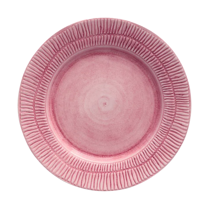 Stripes plate Ø28 cm - Pink - Mateus
