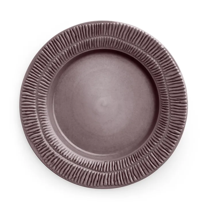 Stripes plate Ø28 cm - plum - Mateus