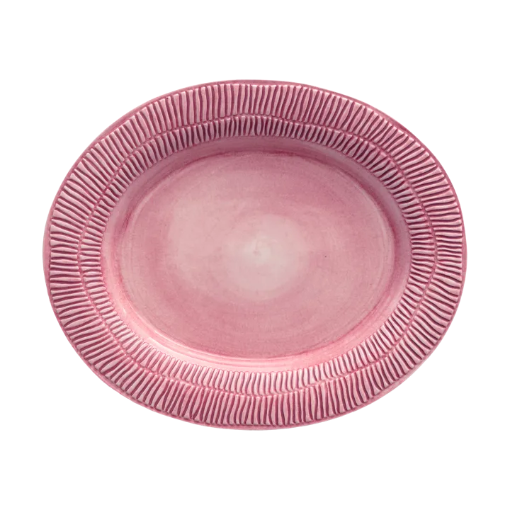 Stripes platter 30x35 cm - Pink - Mateus