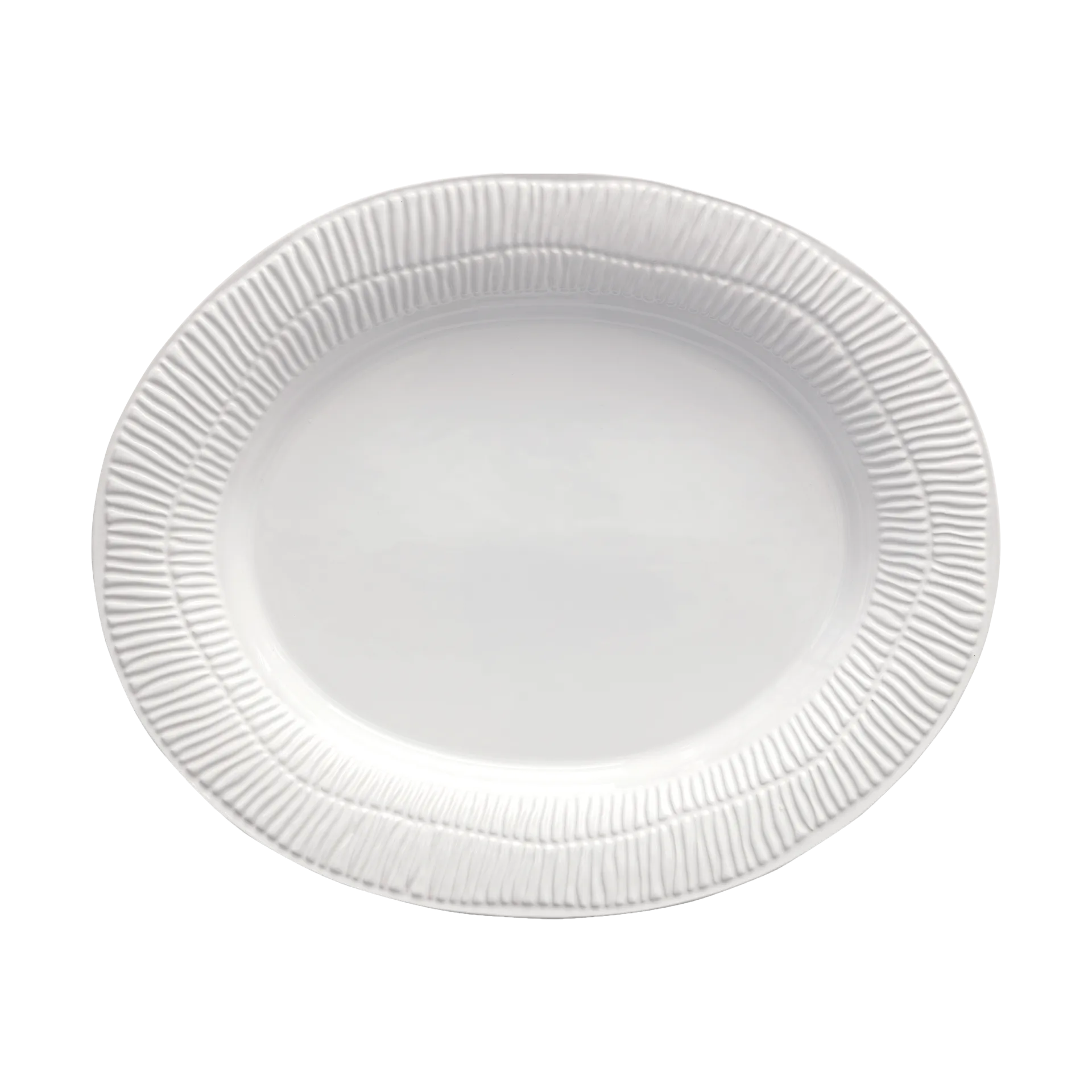 Stripes platter 30x35 cm, White Mateus