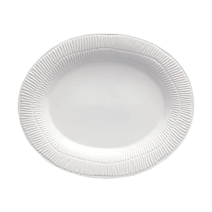 Stripes platter 30x35 cm - White - Mateus