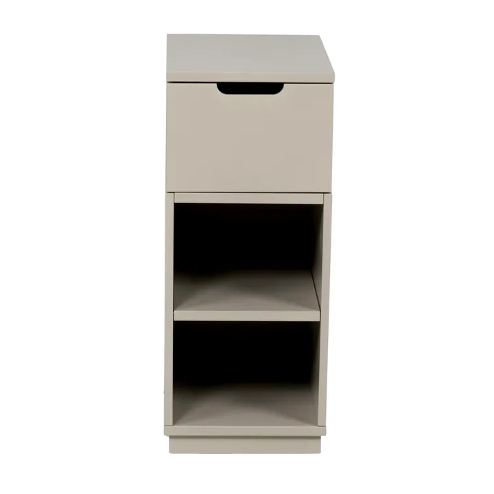 Aoko bedside table 72 cm 1 drawer - Beige - Mavis
