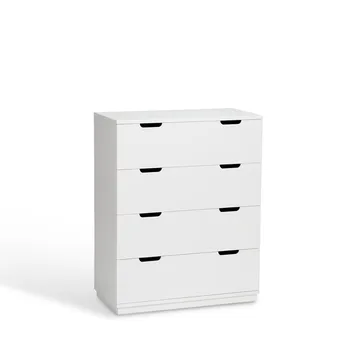 Aoko chest of 4 drawers - White lacquer - Mavis