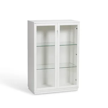 Aoko display cabinet 120 cm - White lacquer - Mavis