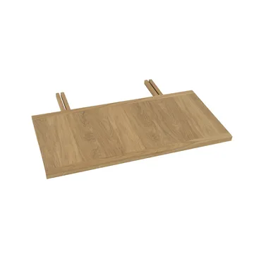Arv dining table with extension leaf - White pigmented matte lacquered oak - Mavis