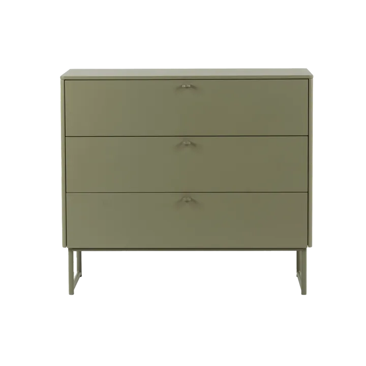 Deus chest of drawers 3 drawers - Olive grey - Mavis