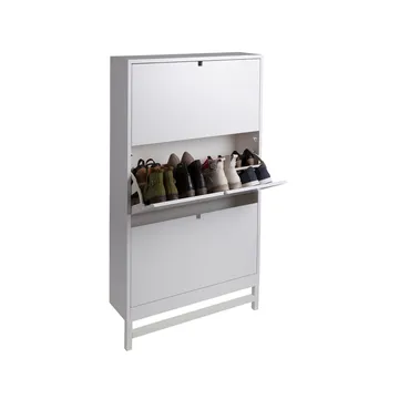 Falsterbo shoe storage - white, 3 compartment - Mavis
