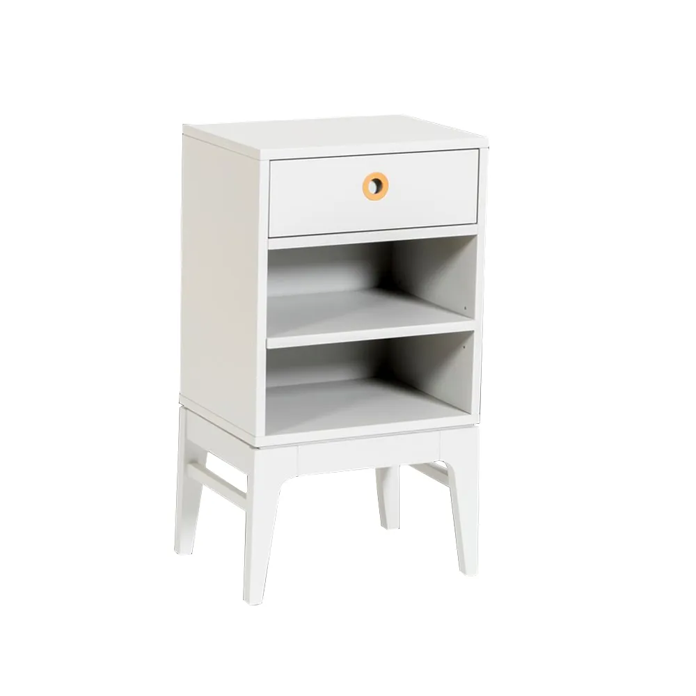 Höllviken bedside table, light gray, 1 drawer Mavis