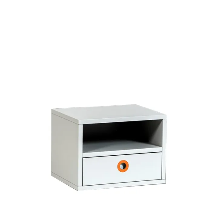 Höllviken bedside table wall-mounted - light gray, 1 drawer - Mavis