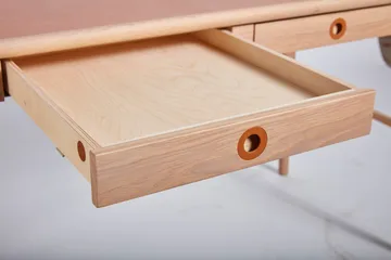 Höllviken desk - oak white pigmented - Mavis
