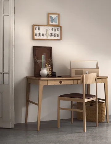 Höllviken desk - oak white pigmented - Mavis