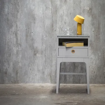 Höllviken high leg bedside table - oak white pigmented - Mavis