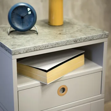 Höllviken high leg bedside table - oak white pigmented - Mavis