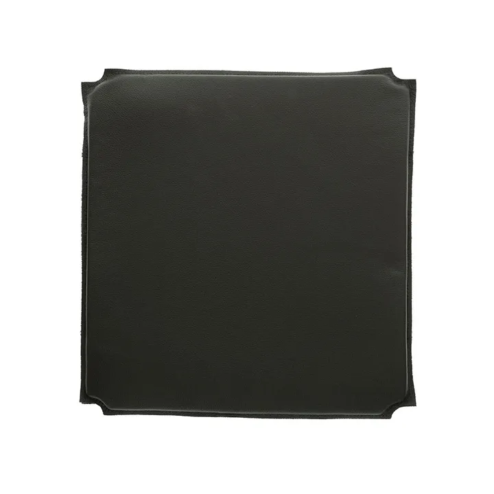 Red chair seat - leather black - Mavis