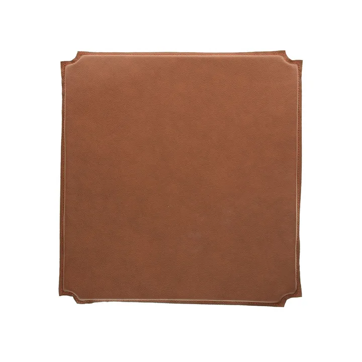 Red chair seat - leather cognac - Mavis
