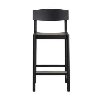 Rod barstool 65 cm - Black stained ash - Mavis