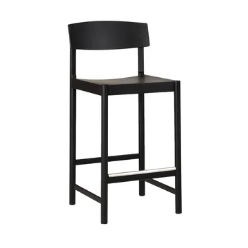Rod barstool 65 cm - Black stained ash - Mavis