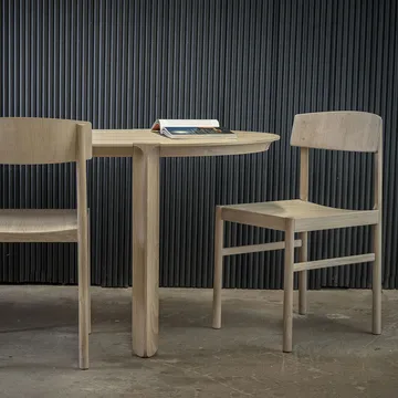 Rod chair - White pigmented matte lacquered oak - Mavis