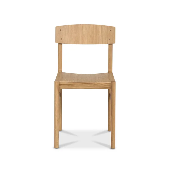 Rod chair - White pigmented matte lacquered oak - Mavis