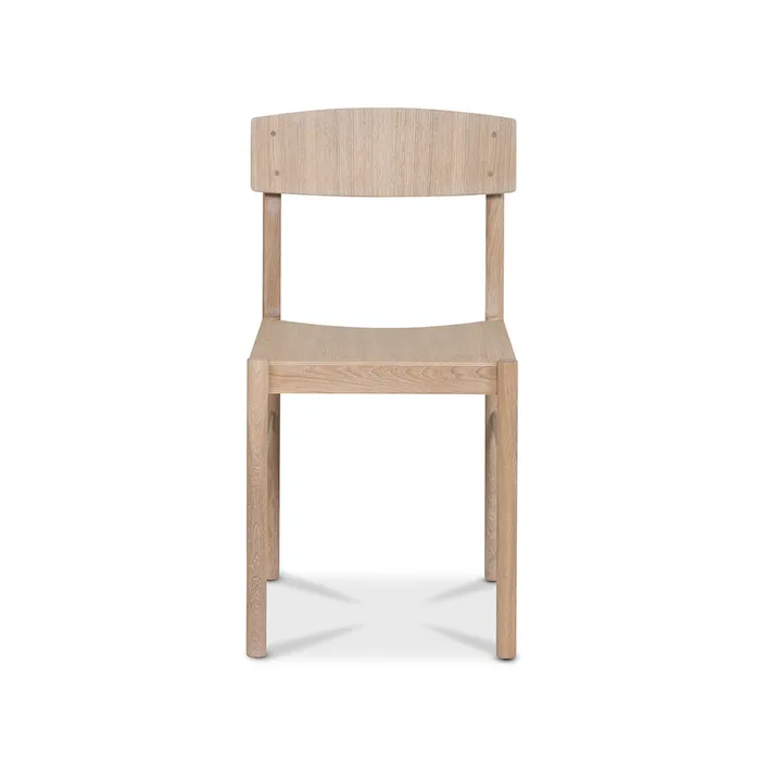 Rod chair - White waxed oak - Mavis