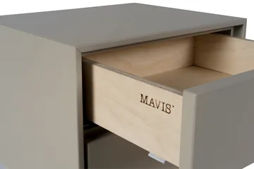 Volt bedside table wall-mounted - Beige-black - Mavis