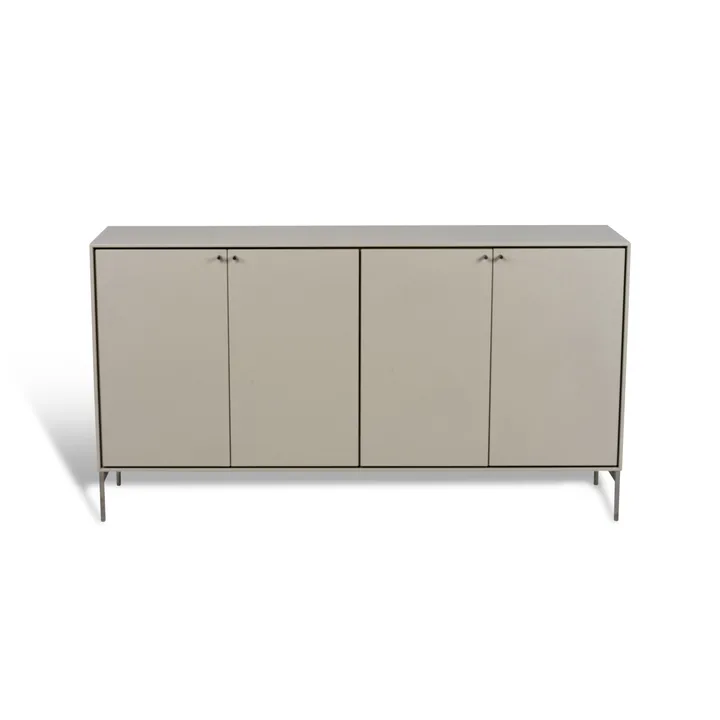Volt sideboard 80x148 cm - Beige-stainless steel - Mavis