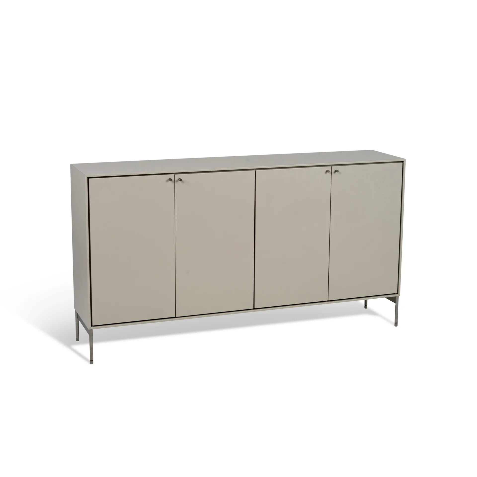 Volt sideboard 80x148 cm, Beige-stainless steel Mavis
