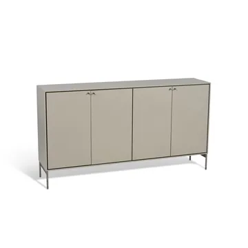 Volt sideboard 80x148 cm - Beige-stainless steel - Mavis