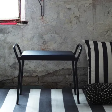 Anyone stool - Black-black leather - Maze