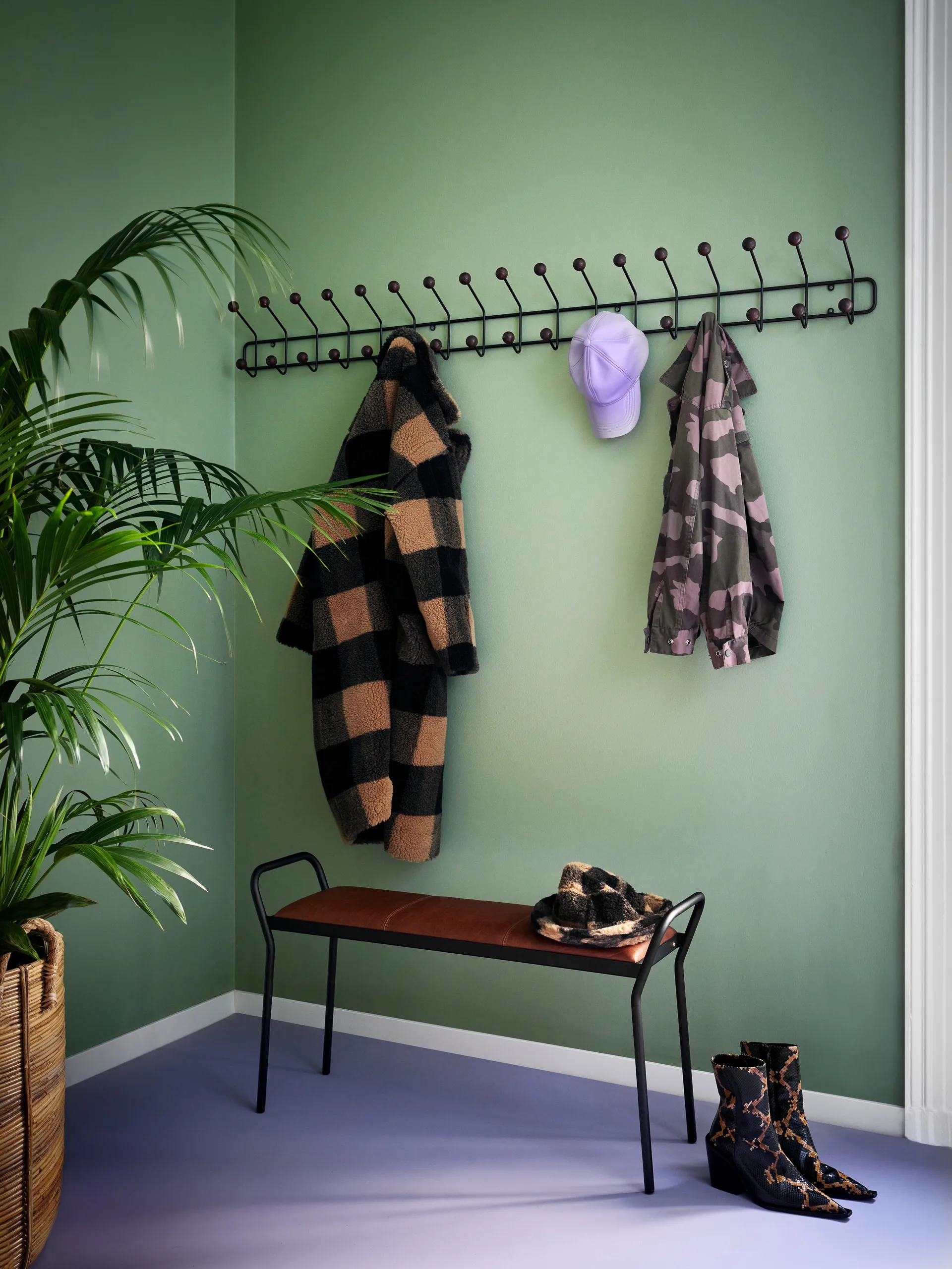 Bill Horizontal XL, Black-dark brown Maze